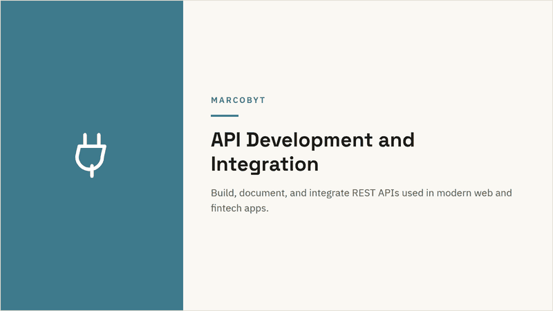 API Development and Integration