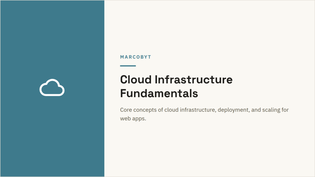 Cloud Infrastructure Fundamentals