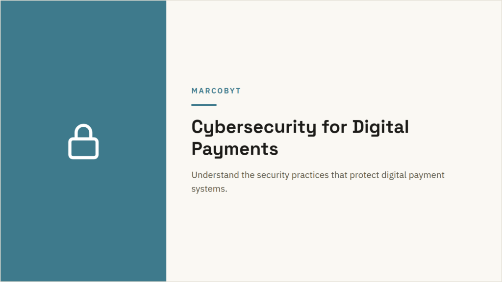 Cybersecurity for Digital Payments