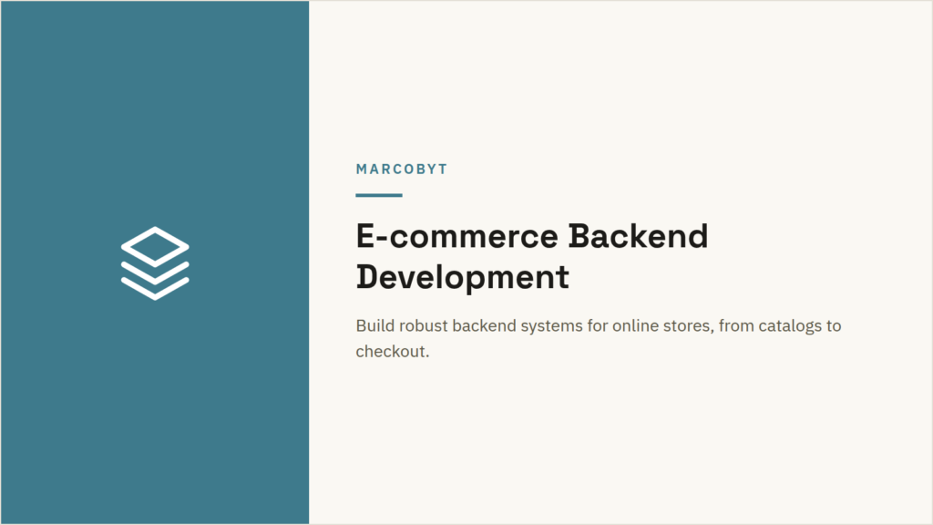 E-commerce Backend Development